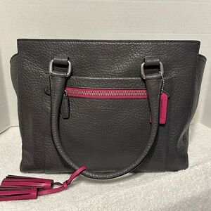 Coach Legacy Graphite/Berry Carryall